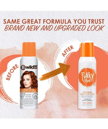 Punky Temporary Hair Color Spray Tiger Orange Non-Sticky Non-Damaging Hair Dye Instant Vivid Hair Color 3.5 oz 2-Pack 3.5 Ounce (Pack of 2) Tiger Orange - Buy Online on GoSupps.com