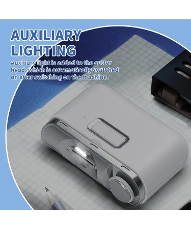 Leogony Electric Nail Clippers for Adults 2 in 1 Automatic Nail Clipper Electric Nail Cutter with Led Light (White) - Buy Online on GoSupps.com