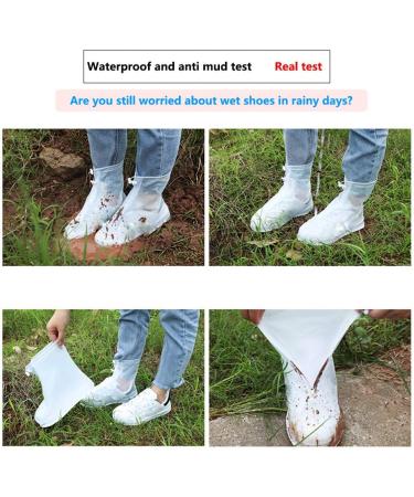 Transparent Reusable PVC Waterproof Shoe Cover - Rain & Snow Protection for Children, Men, and Women - Buy Online on GoSupps.com