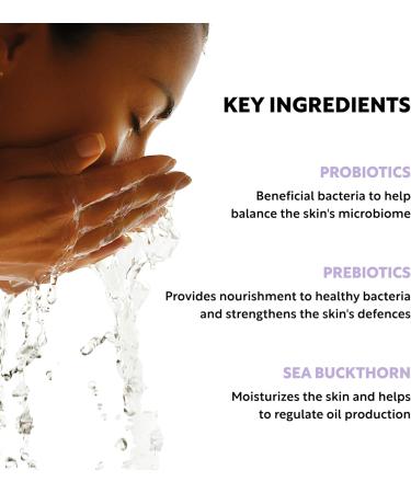 Clever Soap 2% Probiotic & Prebiotic Face Wash - Natural Antibacterial Daily Facial Cleanser - Suitable For Acne Eczema & All Skin Types - Fragrance Free For Men & Women - Buy Online on GoSupps.com