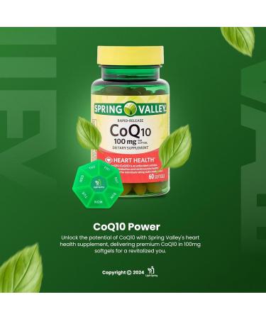 Rapid-Release CoQ10 100 mg Softgels - 60 Count + Exclusive Vitamins & Minerals Bundle | A to Z Guide & Weekly Pill Organizer - Shop Internationally - Buy Online on GoSupps.com