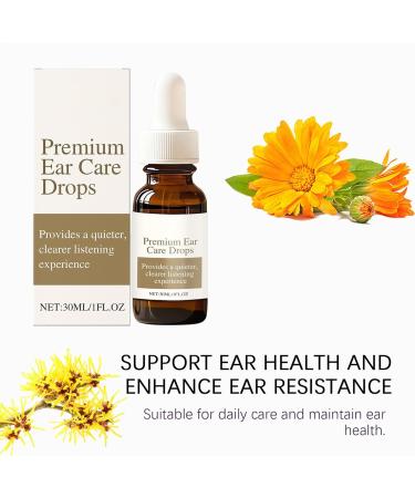 Ear Relief Drops 30ml Portable Ear Health Liquid Calming Liquid Natural for Lifestyle Individuals Women Adults Swimmers Air Travelers Busy Professionals Home - Buy Online on GoSupps.com