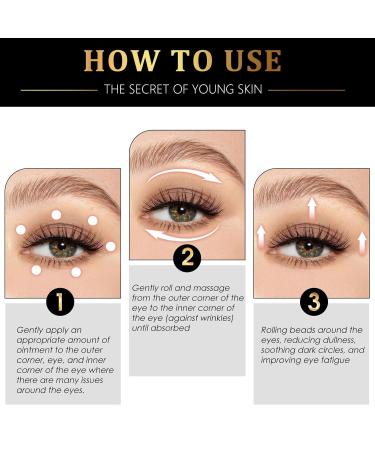 Buy Time Eraser Oil & Roller Ball - Organic Castor Oil & Frankincense for Eye Bags Fine Lines Anti-Wrinkle (2pcs) - International Shipping Available - Buy Online on GoSupps.com