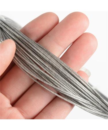 LOTITONG 50m 264lb Fishing Steel Wire Line 7x7 49 Strands Leader Coating Jigging Fish Line Stainless Steel 1.5mm - Buy Online on GoSupps.com