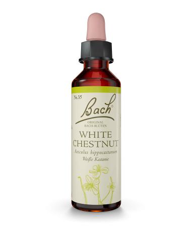Original Bach Flower Drops No. 35 White Chestnut: Mental calm & clear thoughts with Bach Flower White Chestnut 20ml
