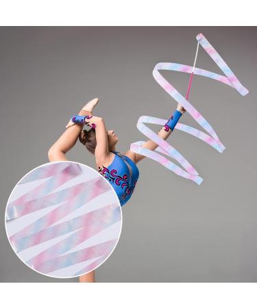 Dance Ribbons Set - 2pcs 157.5 Inch Gymnastics & Rhythmic Baton Twirling Ribbons - Buy Online on GoSupps.com
