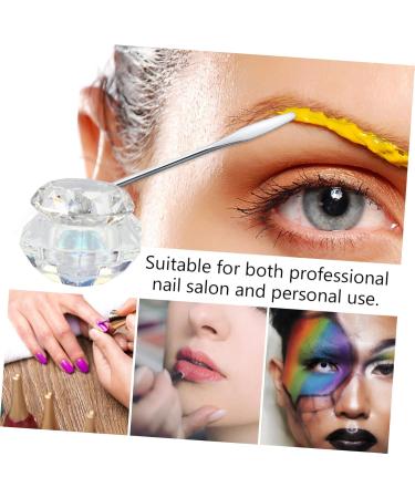 minkissy Nail Art Crystal Cup Glass Jars Cosmetics Manicure Glass Container Cream Glass Jar Nail Polish Glass Jar Lipstick Glass Jar Nail Art Glass Container Diamond Hand Model 6.5x8cm As Shown - Buy Online on GoSupps.com