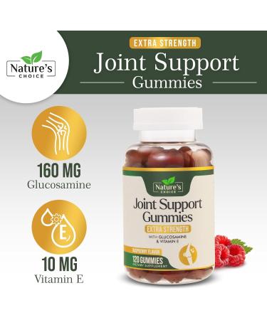 Glucosamine Gummies Extra Strength Joint Support with Vitamin E - 120 Count - Men and Women Chewable Supplement for Cartilage & Flexibility - Buy Online on GoSupps.com