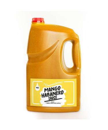 MANGO HABANERO SAUCE, Gallon jug, ready to use, perfect for wings, chicken, marinade By La Querendona
