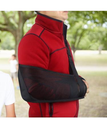 Arm Sling For Elbow Injury - Comfortable Arm Support Shoulder Brace | Lightweight Cuff Sling for Fracture Strain Men And Women Shoulder - Buy Online on GoSupps.com