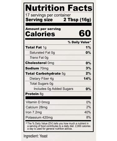 Anthony's Premium Nutritional Yeast Flakes 10 oz - Non Fortified, Gluten Free, Non GMO - Buy Online on GoSupps.com
