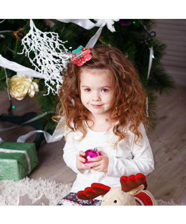 POPETPOP Christmas Hair Claw Small Hair Clips for Women Girls Non-slip Strong Grip Hair Clamps Xmas Snowman Glove Socks Gingerbread Jaw Clips Hair Styling Accessories - Buy Online on GoSupps.com