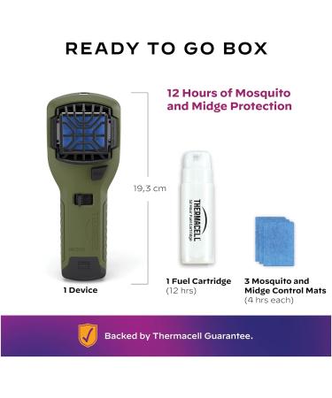 Buy Thermacell Handheld Device - Olive Green - One Size | Best Portable Mosquito Repellent for International Shipping - Buy Online on GoSupps.com