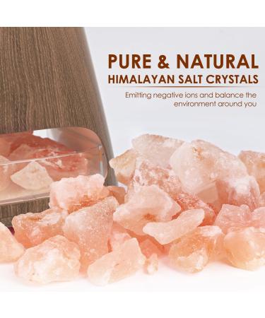 Buy Salking 2-in-1 Aroma Diffuser & Salt Range in Pakistan - Flame Effect Essential Oil Diffuser Cool Fog Humidifier with 3 Brightness Settings 150ml Dark Wood Design - Buy Online on GoSupps.com