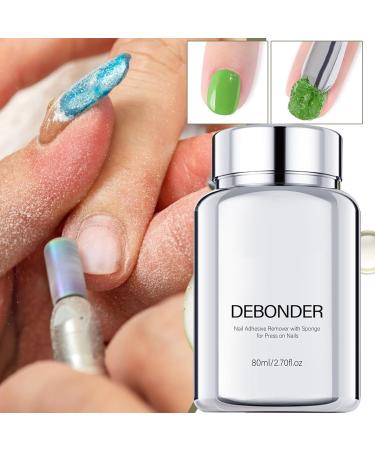 Nail adhesive remover advanced removal 80 ml multifunctional gel glue remover optimized cleaning process precise formula for fingernails and toenails use - Buy Online on GoSupps.com