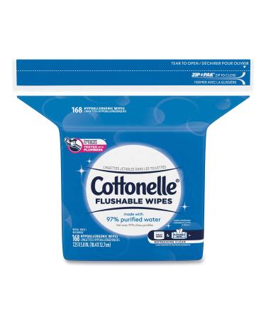 Cottonelle Wipes Refill 168 Count - Pack of 1 (Packaging May Vary) | Gentle and Effective Cleaning - Buy Online on GoSupps.com