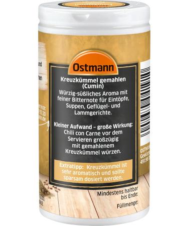 Ostmann Ground Cumin 4-Pack (4 x 35g) - Premium Quality Spice for International Shipping - Buy Online on GoSupps.com