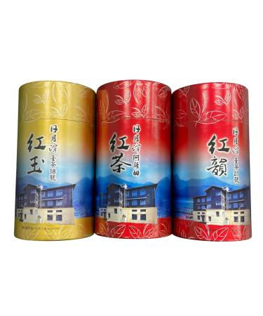 Taiwan Black Tea Sampler TTES No.18 Ruby Red TTES No.21 Rhythm Red & Assam from Sun Moon Lake | 75g x 6 Packs | Premium Taiwanese Loose Leaf Tea by TRES