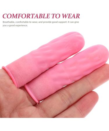 DOITOOL 100PCS Finger Cots - Pink Finger Protectors Finger Covers & Thumb Sleeves for Maximum Protection - Buy Online on GoSupps.com