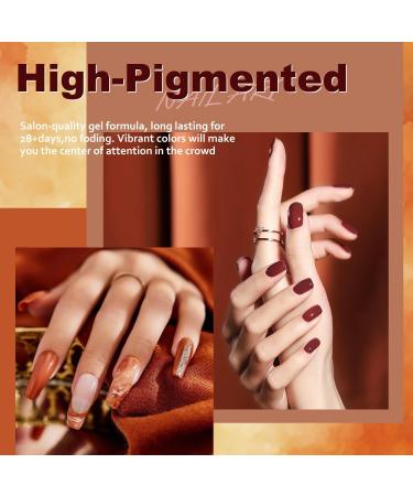 Gel Nail Polish Kit with UV Lamp 6 Colours Soak Off Gel Nail Starter Set/Base Top Coat/Nail Gel/Manicure Tools/Nails Nail Studio Set 13-18 - Buy Online on GoSupps.com