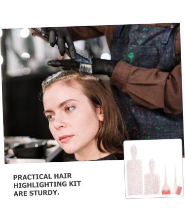 FRCOLOR 3 Sets Highlighter Comb Hair Highlighting Tool Hair Dye Brush Hair Foiling Paddle Hair Tint Kit Highlights Paddle Comb Hair Dye Comb Hair Color Pink Nylon To Color - Buy Online on GoSupps.com