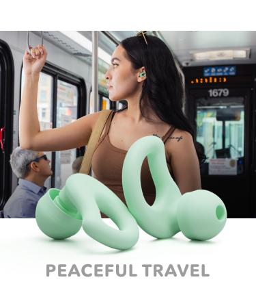 Everyday Earplugs - Ultra Soft Customizable Noise Protection for Sleep & Travel - Up to -30dB Reduction Reusable & Sustainable (Mint - Buy Online on GoSupps.com
