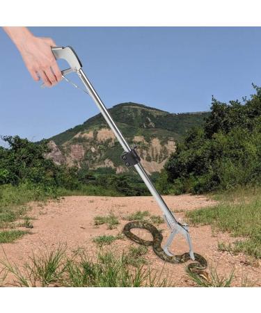 Zerodis Snake Tong & Clamp Catcher - Foldable Stainless Steel Snake Grabber for Safe Handling (100cm) - Ideal Reptile Hunting Tool - Buy Online on GoSupps.com