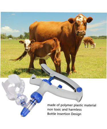 Advanced Veterinary Syringe - 5ml Continuous & Adjustable Animal Injector for Livestock - Buy Online on GoSupps.com
