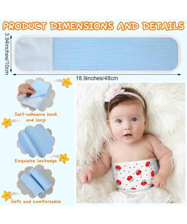 Vabean 8 Pcs Baby Umbilical Cord Comfort Belly Band | Adjustable Cotton Protection for Infants | Perfect Baby Gifts 0-12 Months - Buy Online on GoSupps.com