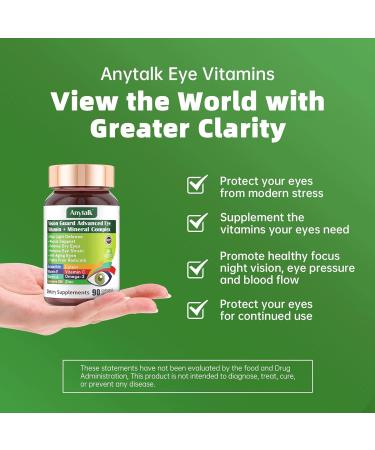 Lutein Eye Vitamins - Eye Health Supplements for Macular Pigment & Dry Eye, Contains Lutein, Zeaxanthin, Zinc, Omega-3, Vitamins C & E to Adult Support Healthy Vision (90 Capsules) 90 Count (Pack of 1) - Buy Online on GoSupps.com