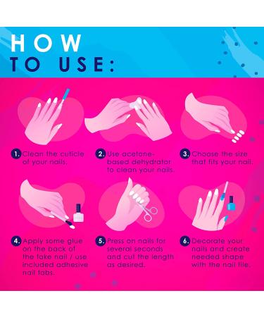 240 Clear Coffin Full Cover Acrylic Nails Tips Set - Press on Fake Nails for Acrylic Nails - Artificial Full Cover Nail Tips - Buy Online on GoSupps.com