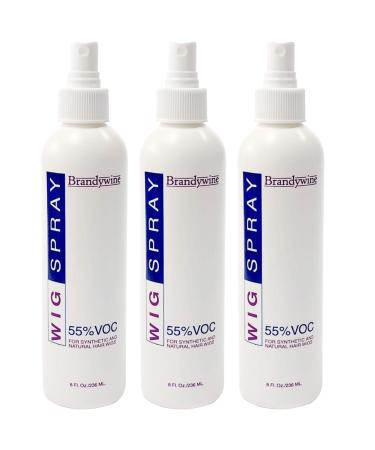 Brandywine Non-Aerosol Wig Spray for Synthetic and Natural Hair Wigs (3 Pack) 0.33 Ounce (Pack of 3)