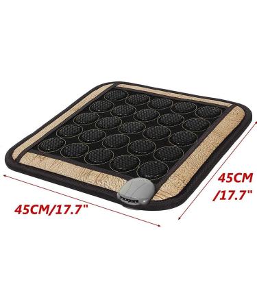 Tourmaline Jade Stone Infrared Heating Pad - Pain Relief Mat 45x45cm | Durable Effective & Portable - Buy Online on GoSupps.com