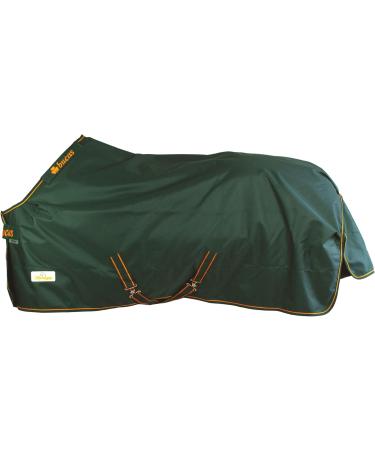 Marengos by Bucas 1200d Irish Turnout Blanket | Waterproof Rain & Transition Ceiling | Green/Orange 125cm (No Filling) - Buy Online on GoSupps.com