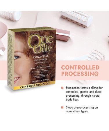One 'n Only Exothermic Perm with Argan Oil for Firm Curls - Self-Heating Formula | Shine, Manageability, No Perm Odor - Buy Online on GoSupps.com