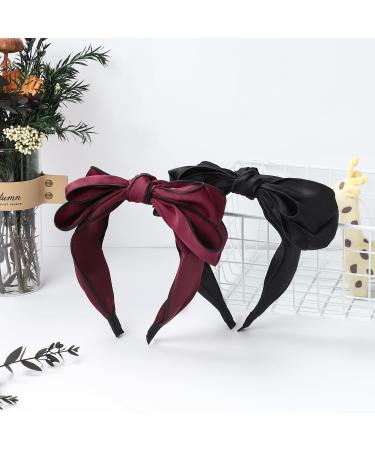 Etercycle Satin Bow Knot Headbands | Wide Turban Hair Band for Women - Buy Online on GoSupps.com