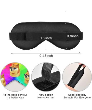 Unisex Rainbow Shiba Inu Doge Life Sleep Eye Mask - Comfortable Shade Cover - Buy Online on GoSupps.com