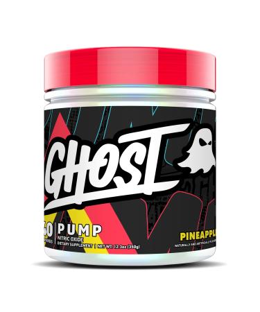 GHOST Pump Nitric Oxide Powder Pineapple - 40 Servings - Sugar-Free & Stim-Free Pre-Workout Supplements - L-Citrulline Arginine Nitrate & L-Glutathione - Soy & Gluten-Free Vegan
