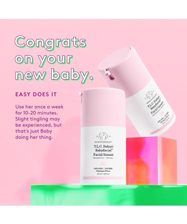 Drunk Elephant T.L.C. Sukari Babyfacial - AHA/BHA Face Mask for Youthful Radiance - 1.69 Fl Oz - Buy Online on GoSupps.com