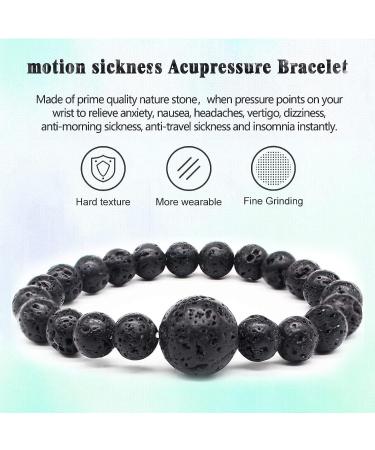 Anti Motion Sickness Bands - Adjustable Acupressure Bracelet for Nausea Relief - Travel Sickness Wristband - Vertigo and Dizziness Relief - 6pcs - Buy Online on GoSupps.com