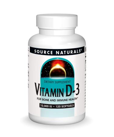 Source Naturals Vitamin D-3 10000 IU 120 Softgels