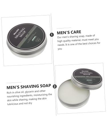 FRCOLOR 2pcs Handmade Beard Shaving Cream - Natural Nourishing Shaving Soap for Men | Super Smooth Travel Shave Essential - Buy Online on GoSupps.com