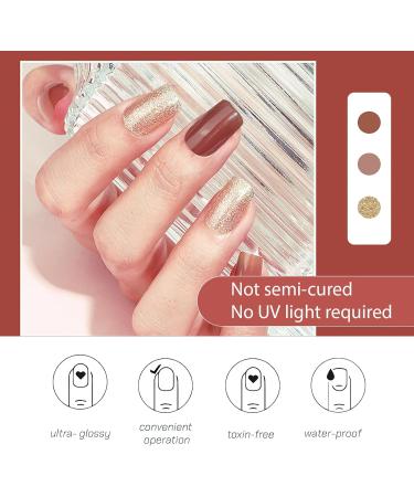 22pcs Nail Stickers Full Nail Wraps Self Adhesive Nail Polish Stickers for Women Nail Art Accessories - Buy Online on GoSupps.com