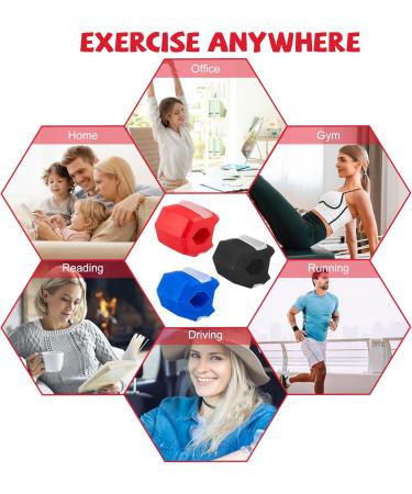 Wohlstand 3 Pieces Jawline Exerciser Jaw Exerciser Set Trainer for Face Mouth Jaw Training for Men Jaw Exerciser Comes with 3 Adjustable Neck Straps - Buy Online on GoSupps.com