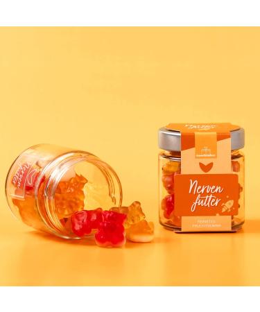 naschlabor Gummy Bear-Shaped Nerve Food - 120g - Nerve food for work students or everyday life in a convenient storage jar - Gift for - Buy Online on GoSupps.com