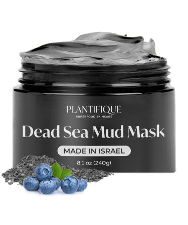 Dead Sea Mud Mask for Face Care - Body Mud Mask with Hyaluronic Acid for Women and Men - Pore Minimizer Skin Care - Deep Cleansing Skin Purifying Face Mask for Blackheads  Oily Skin - 8.1oz/240g