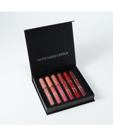 Buy NIKKI VALENTINE 6 PCS Matte Liquid Lipstick Set - International Shipping Available - Buy Online on GoSupps.com