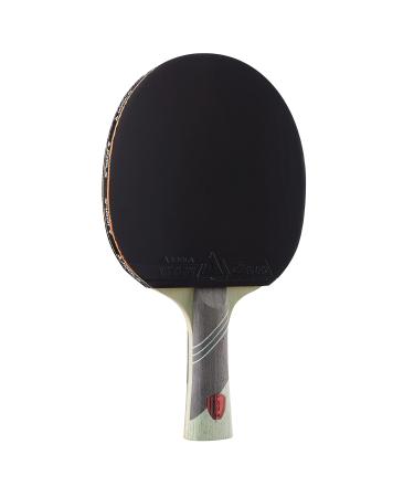 JOOLA Omega Speed - Table Tennis Racket for Advanced Training with Flared Handle - Tournament Level Ping Pong Paddle with Vizon Table Tennis Rubber- Designed for Speed Green