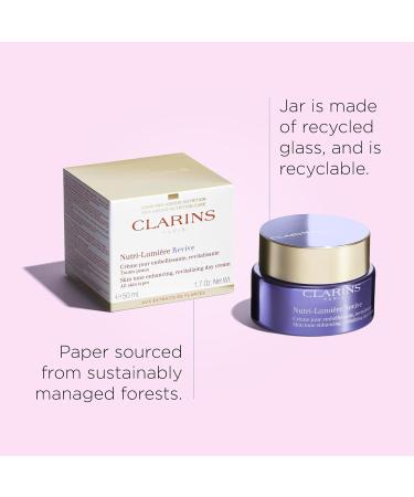 Clarins Nutri-Lumi re Revive Day Cream | 2-in-1 Anti-Aging & Skin Tone Enhancer | Nourish & Illuminate Mature Skin | 1.7 oz - Buy Online on GoSupps.com