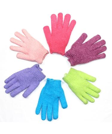 Exfoliating Bath Gloves Set Dead Skin Cell Remover & Shower Massage Scrubber for Healthier Skin | 2 Pairs - Buy Online on GoSupps.com